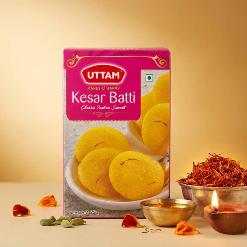 Classic Kesar Bati by Uttam Sweets, Bikaner