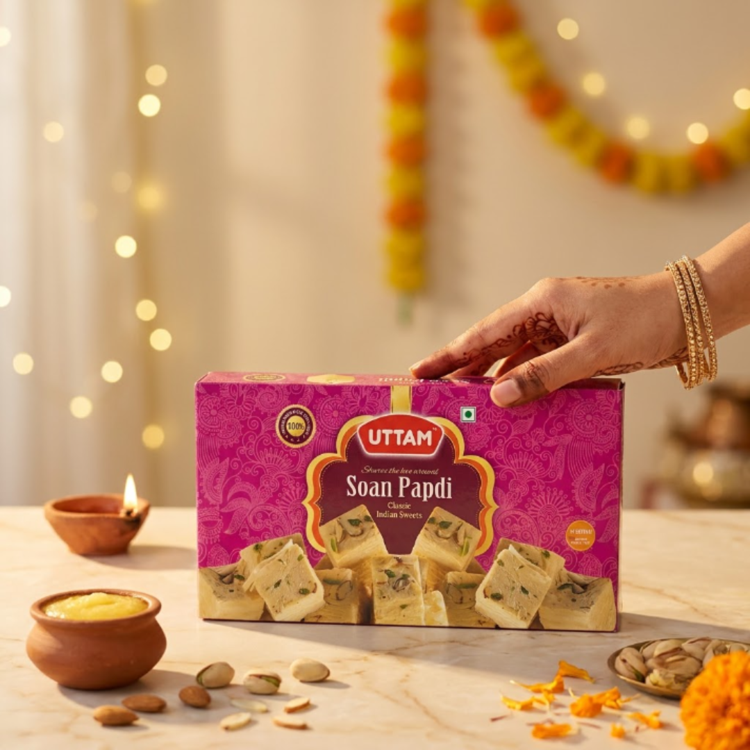 Uttam Desi Ghee Soan Papdi box - view 2