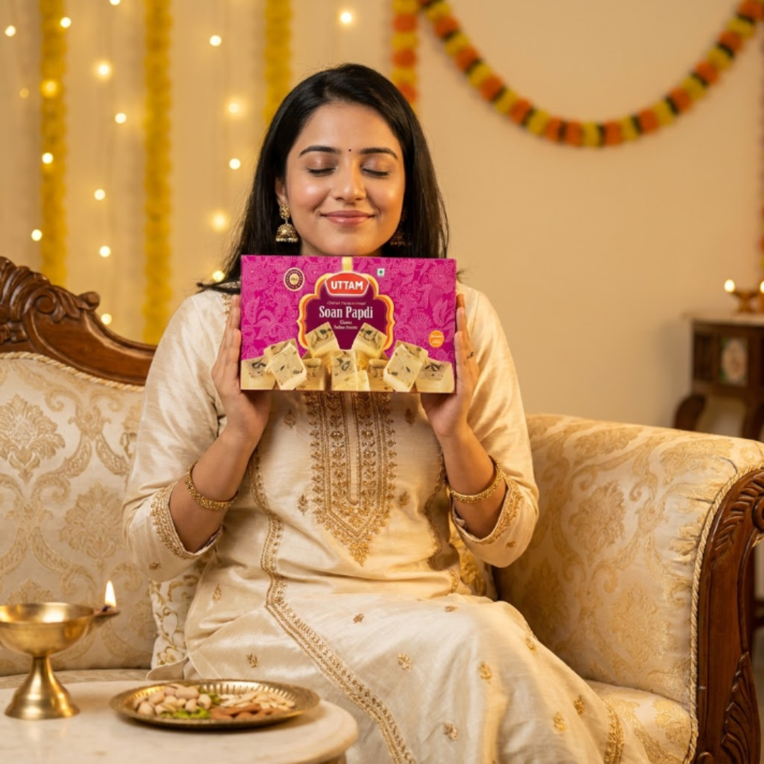 Uttam Desi Ghee Soan Papdi box - view 4
