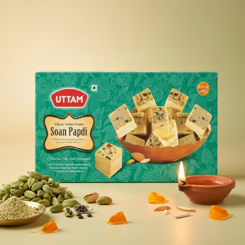 Elaichi Soan Papdi by Uttam Sweets, Bikaner