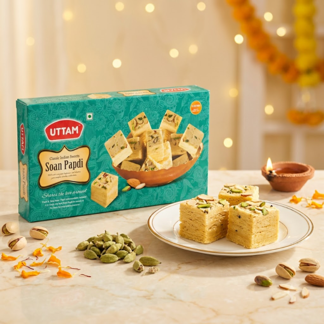 Uttam Elaichi Soan Papdi box - view 5