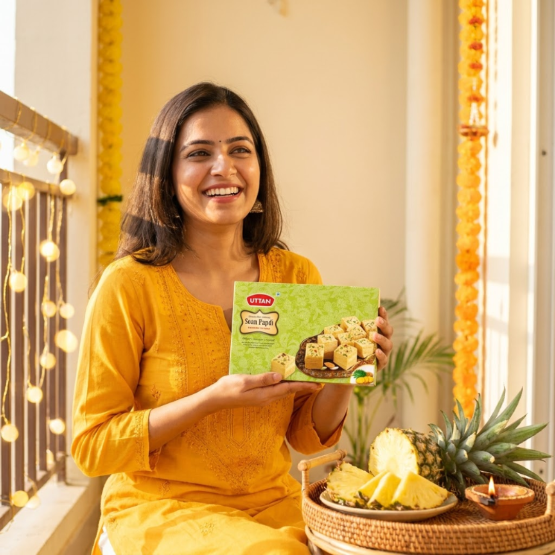 Uttam Pineapple Soan Papdi box - view 4