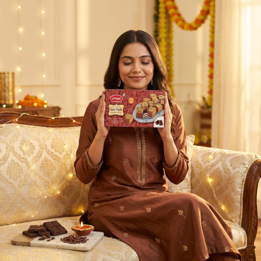 Uttam Chocolate Soan Papdi box - view 4