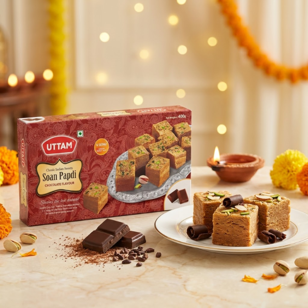 Uttam Chocolate Soan Papdi box - view 5