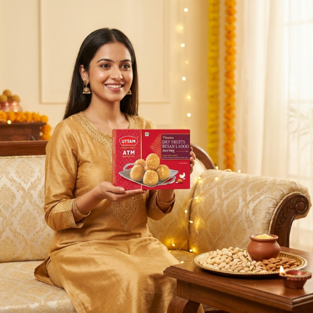 Uttam Dry Fruit Besan Ladoo box - view 4