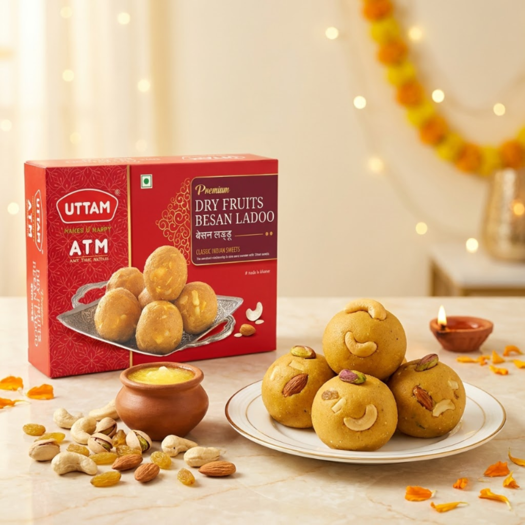 Uttam Dry Fruit Besan Ladoo box - view 5