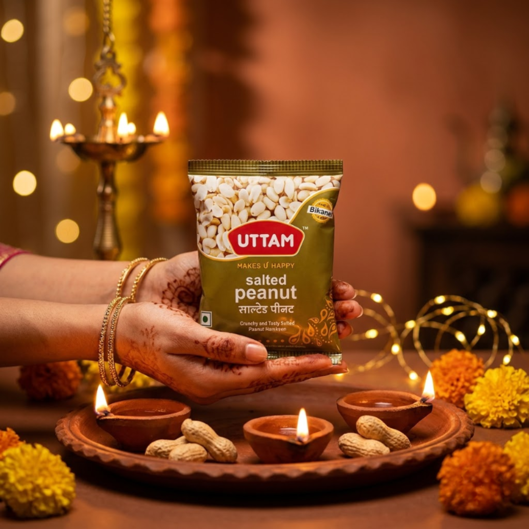 Uttam Salted Peanuts pack - view 2