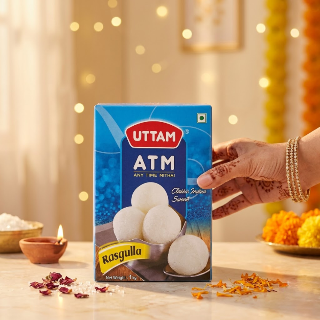Uttam ATM Rasgulla tin - view 2
