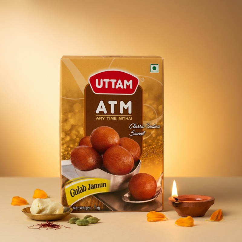 ATM Gulab Jamun 1kg tin by Uttam Sweets, Bikaner